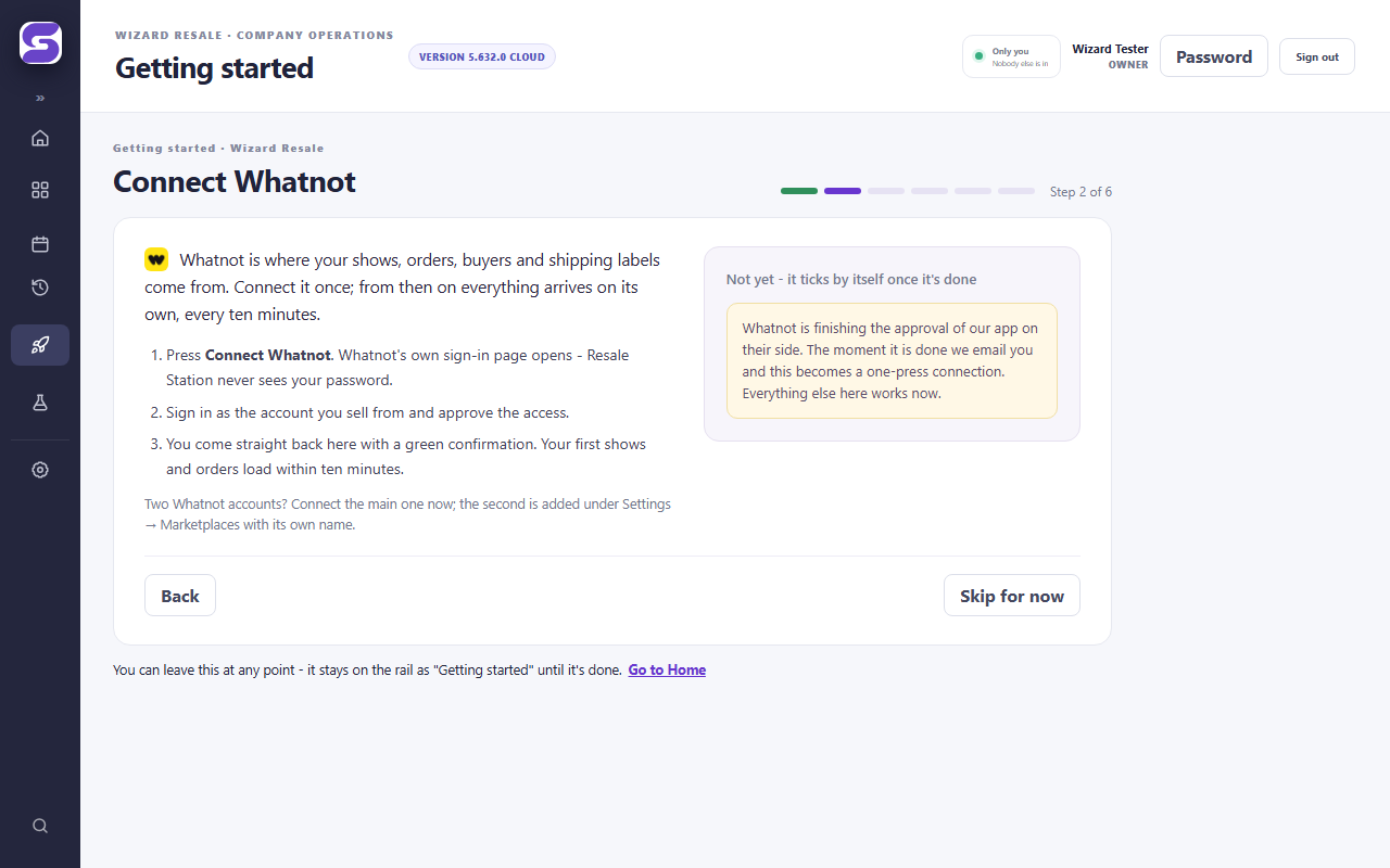 Connect Whatnot - screenshot