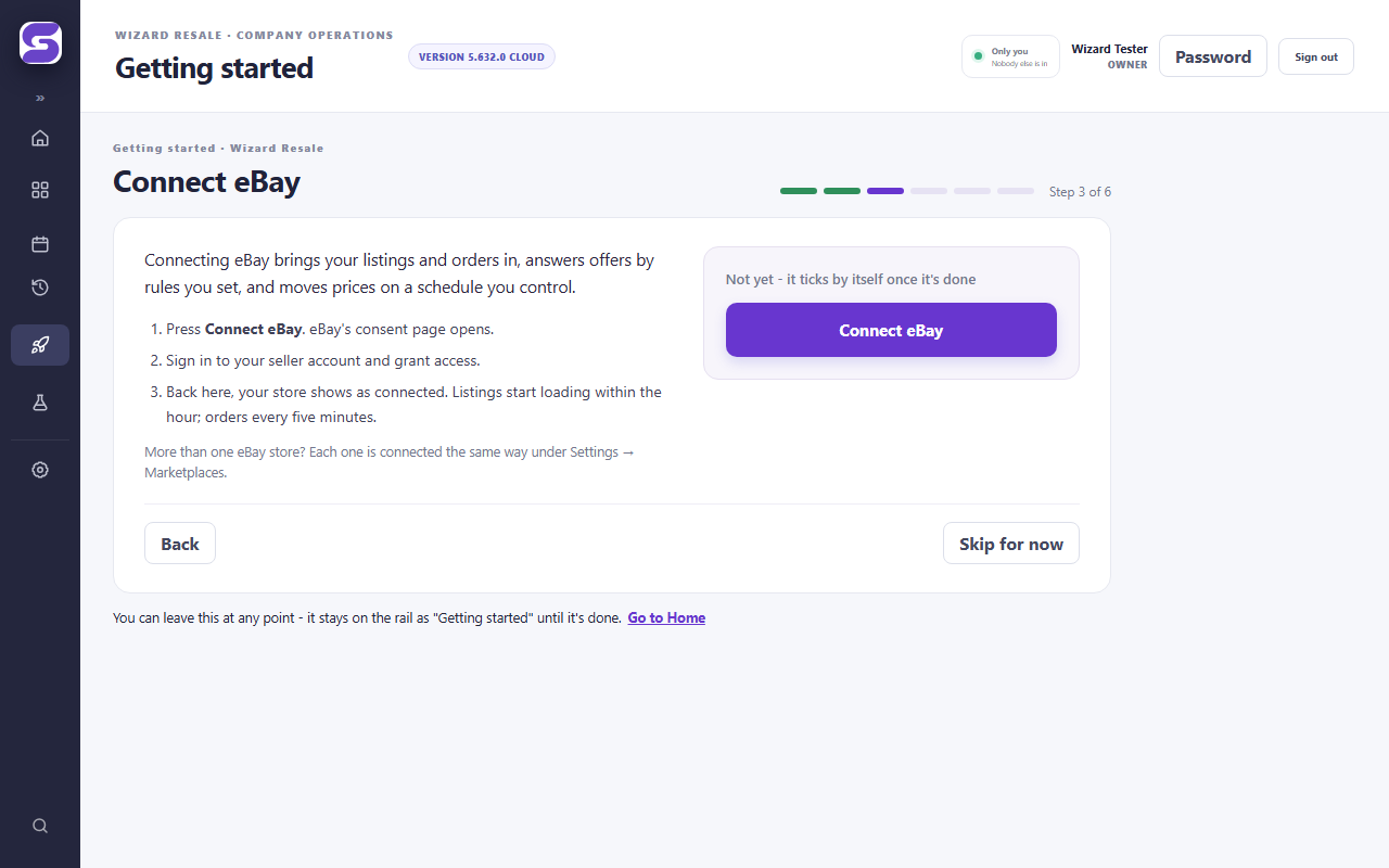 Connect eBay - screenshot