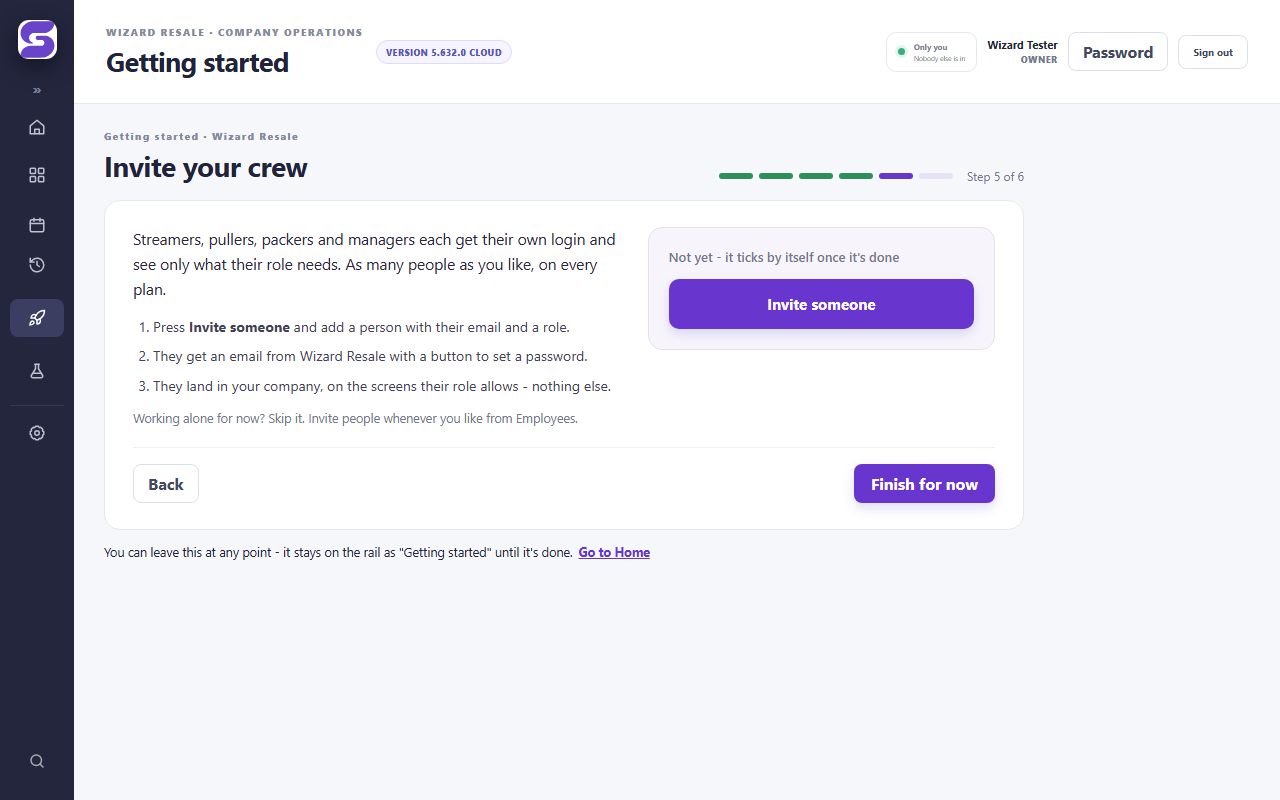 Invite your crew - screenshot